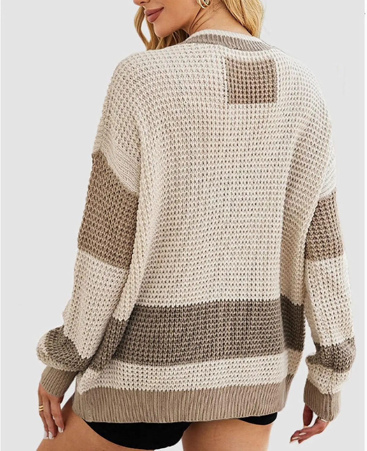 Cardigan Sweaters for Women Lightweight Button Down Cardigan Sweaters Long Sleeve V Neck Knit Tops with Pockets