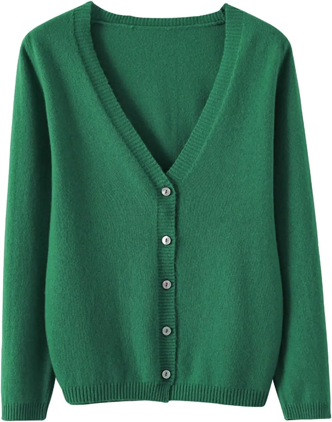 Cropped Cardigan Sweaters for Women 2024 Lightweight Knit Cardigan Long Sleeve V Neck Button Down Fall Outerwear