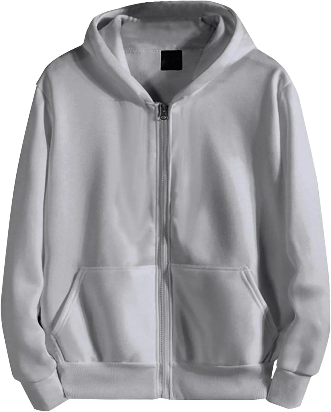 Hoodies for Men Cool Zip Up Jacket Long Sleeve Sweatshirt Drawstring Athletic Casual Fashion Sweatshirts