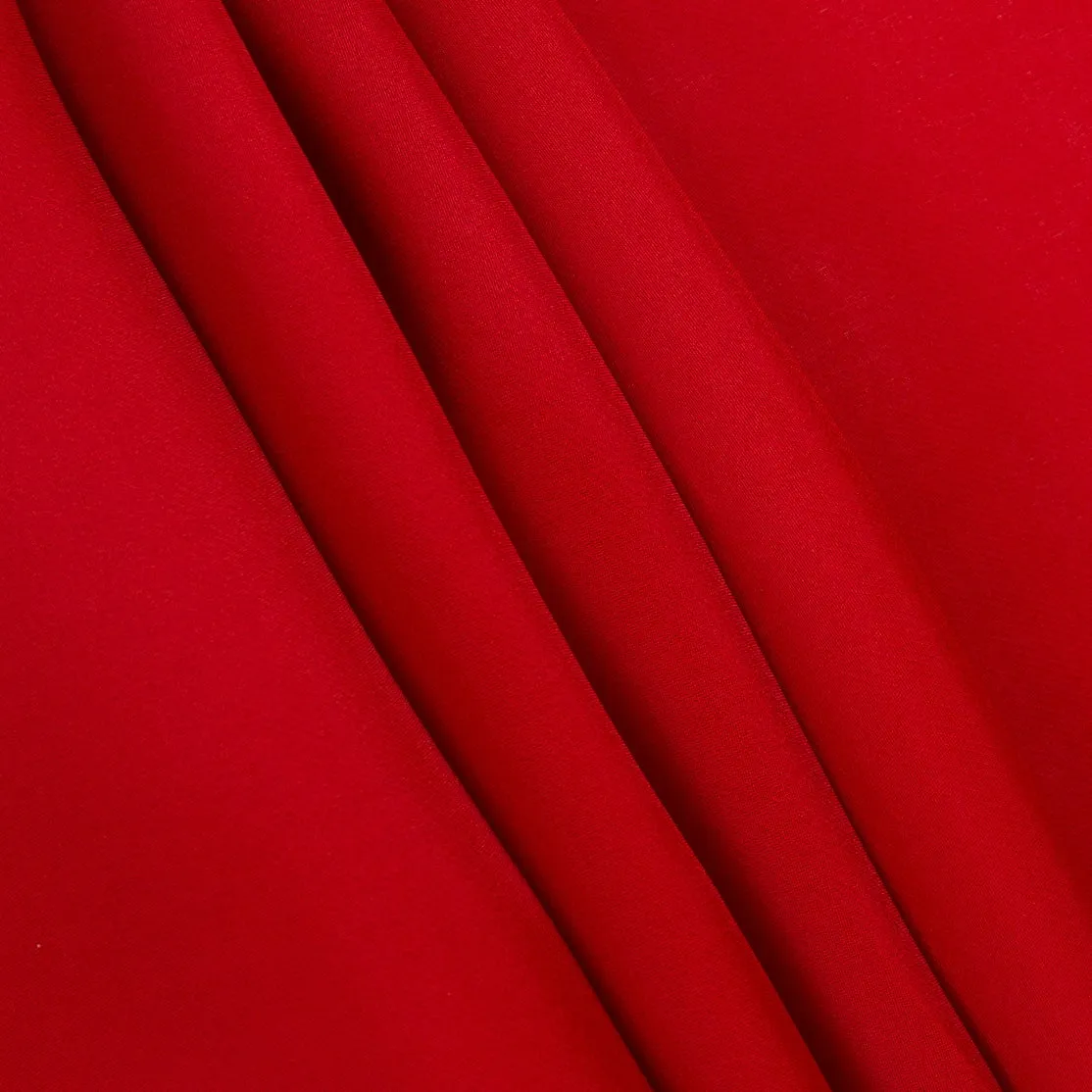 Lipstick Red Silk Gazar Fabric