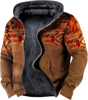 Men'S Fleece Jackets & Coats Heated Casual Camouflage Sports Sweatshirt Long Sleeve Zipper Hooded Jacket Coat