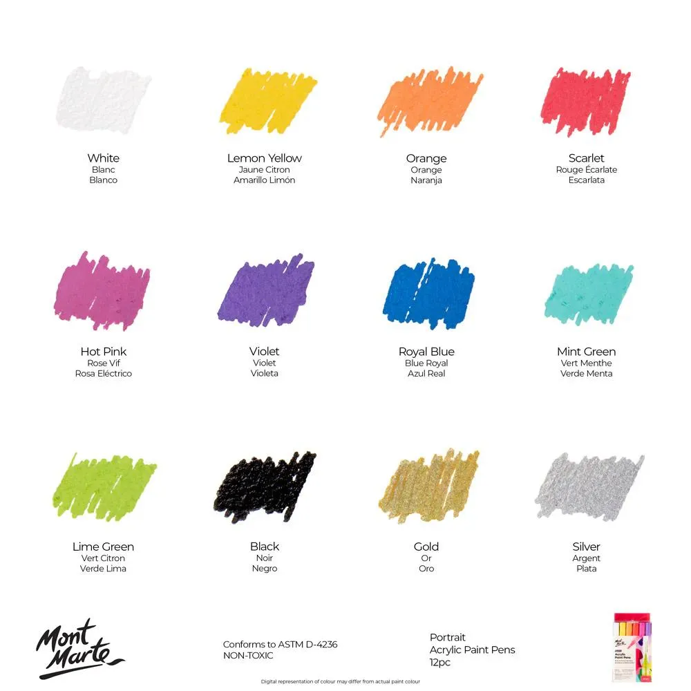 Mont Marte Acrylic Marker Set