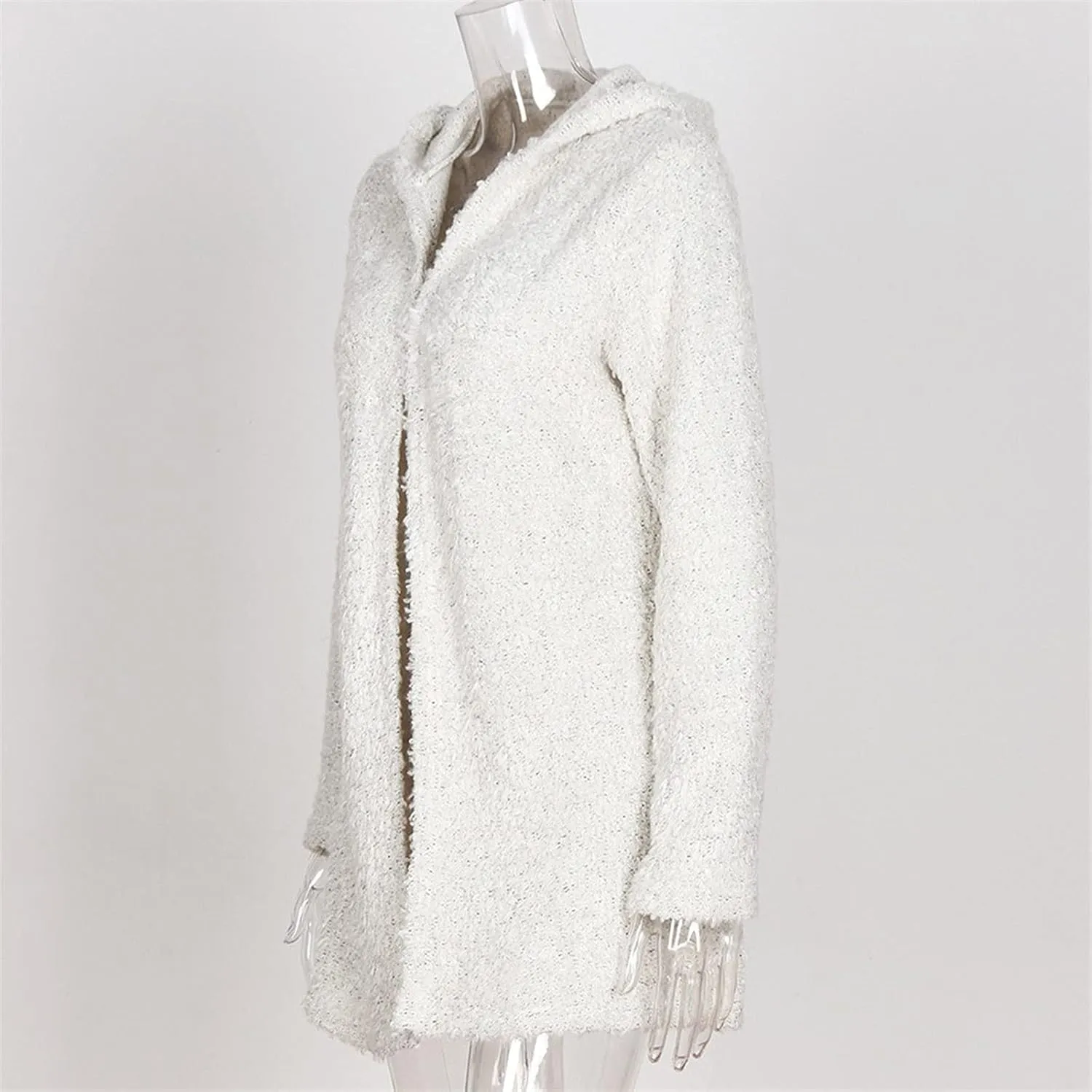 Plus Size Cardigans for Women Casual Long Sleeve Open Front Plush Chunky Knit Sweater Cardigan Fall Outerwear 5XL