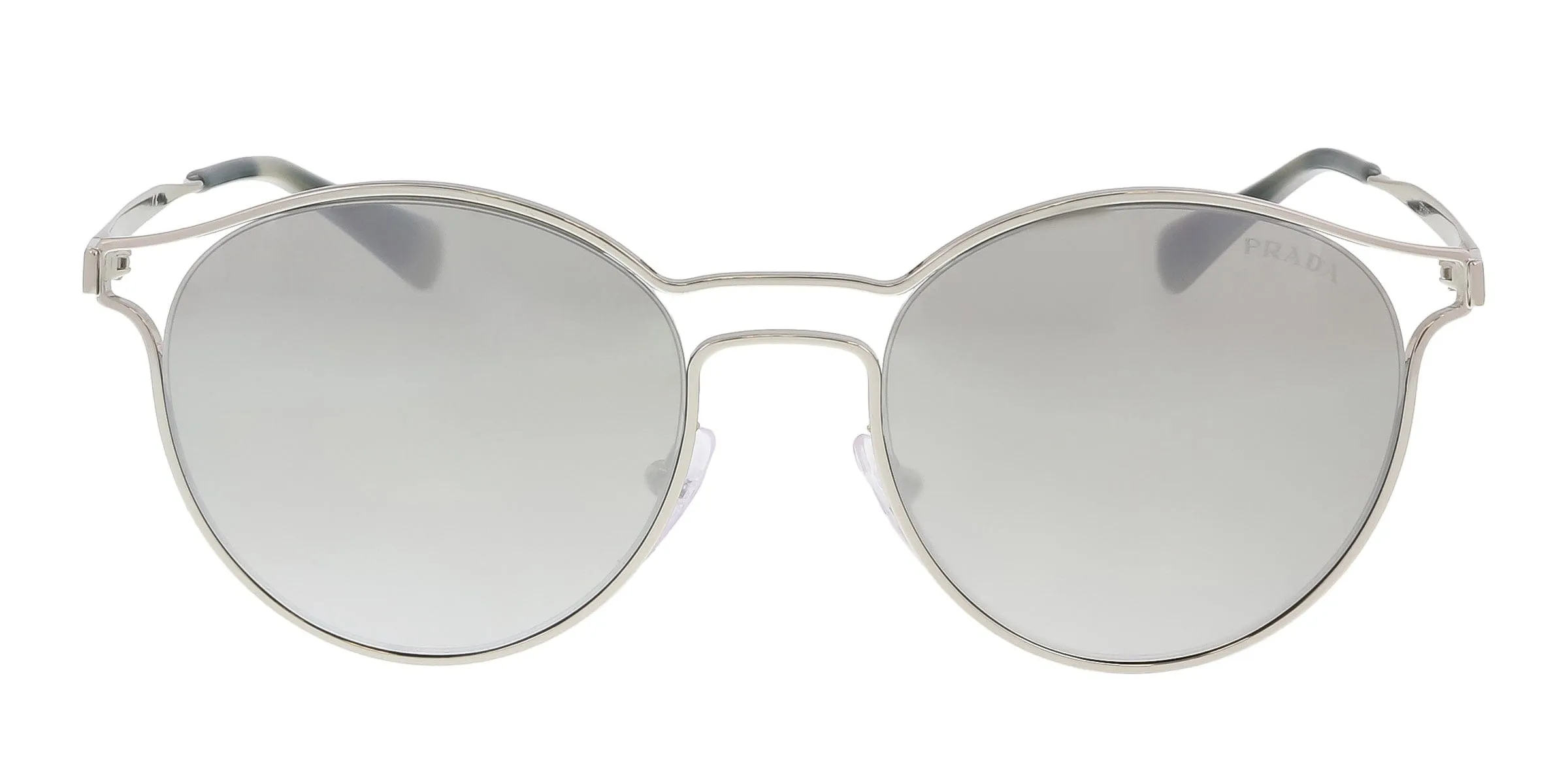 Prada PR 62SS 1BC2B0 Silver Round Phantos Sunglasses