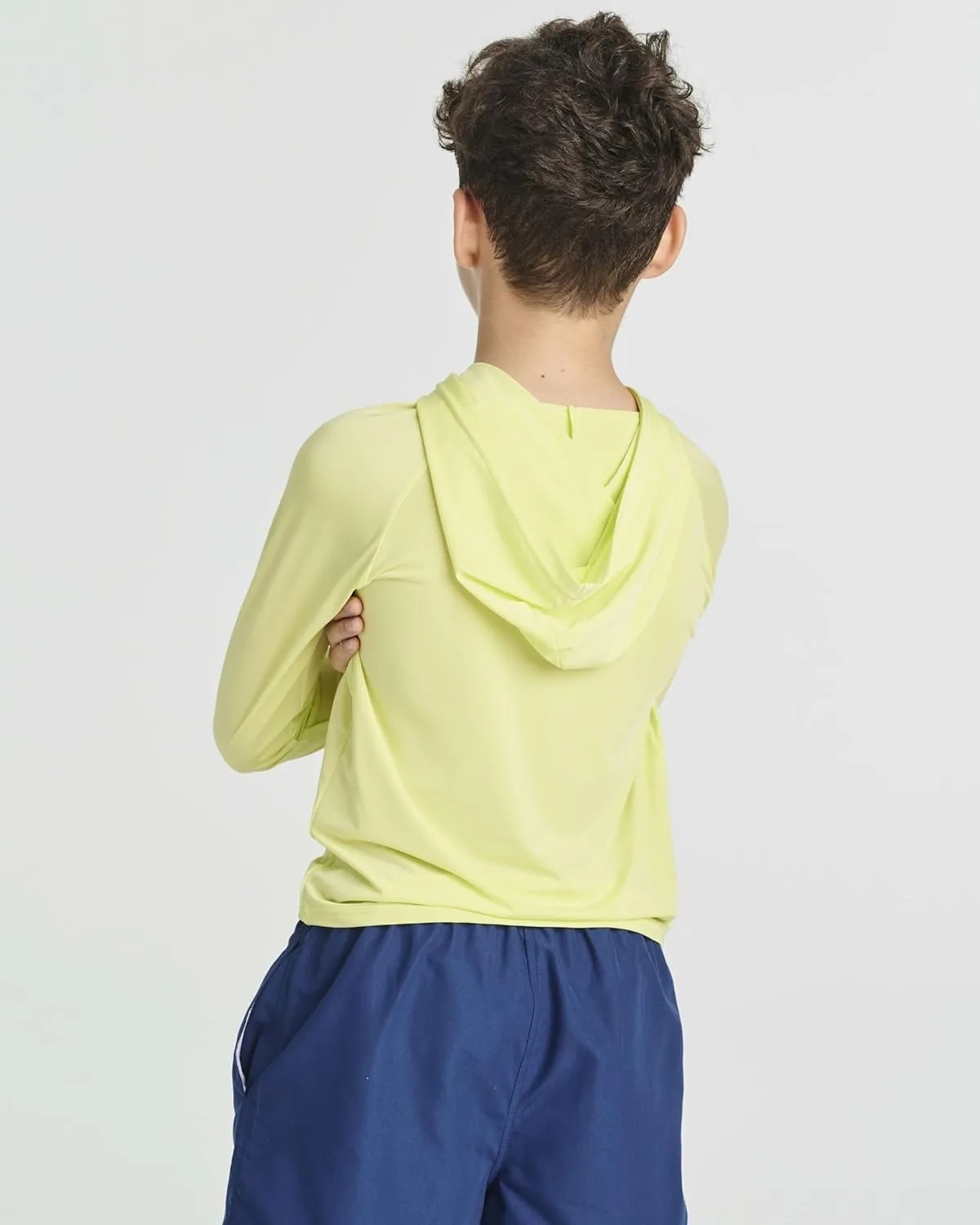 Real Essentials 3 Pack:Youth Rashguard Hoodie UPF UV Sun Protection Long Sleeve Swim Fishing Shirt - Boys & Girls (Ages 4-16)