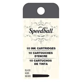 Speedball® Fountain Pen Ink Cartridge Set Black 10
