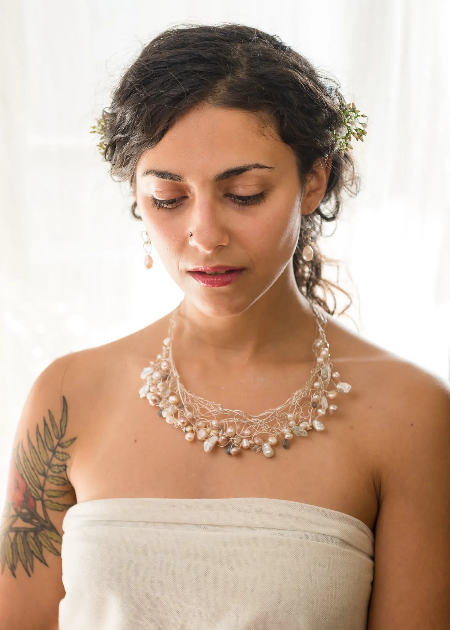 Spun Pearl Bib