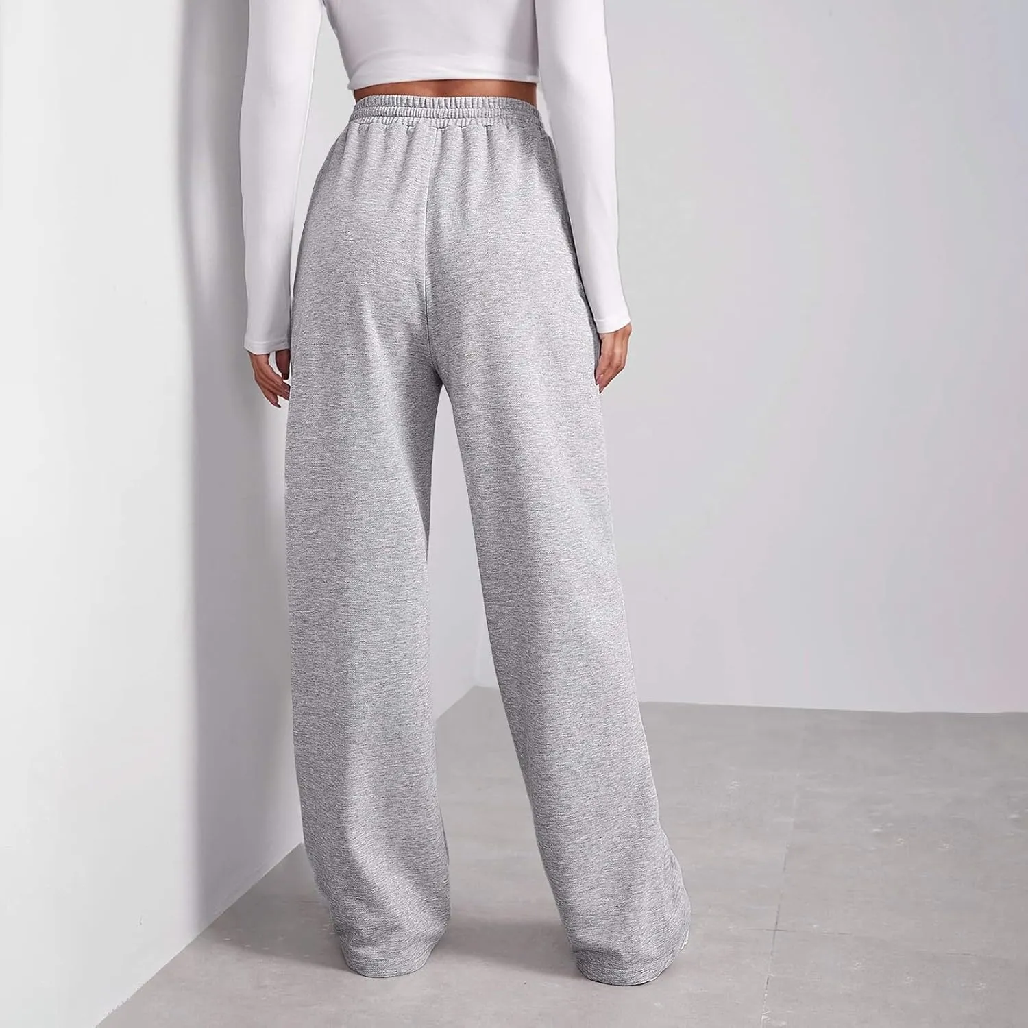 Womens Cargo Sweatpants Wide Leg Y2k Pants for Women High Waisted Casual Loose Trousers Loose Fit for Yoga Trousers